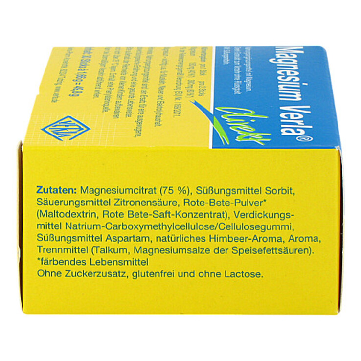 Magnesium Verla direkt Granulat Himbeere, 30 St