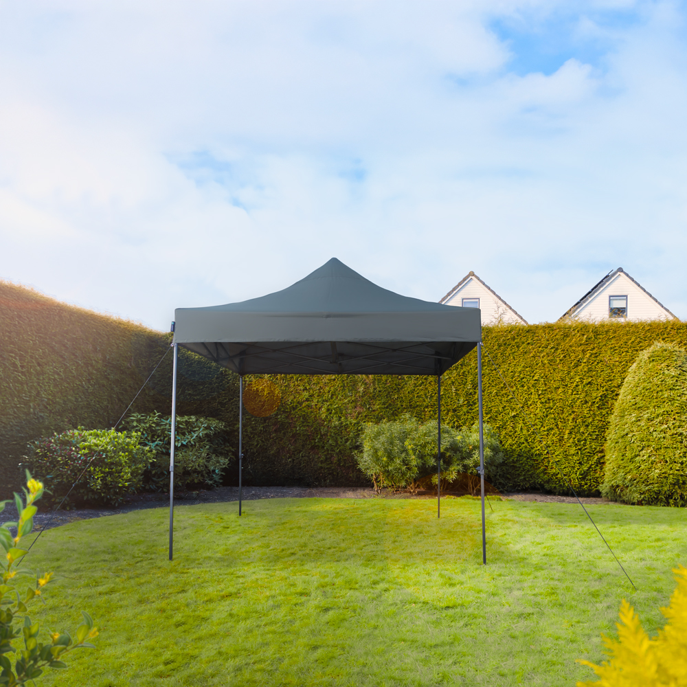 VONROC Premium 3x3m easy-up partytent - Grey