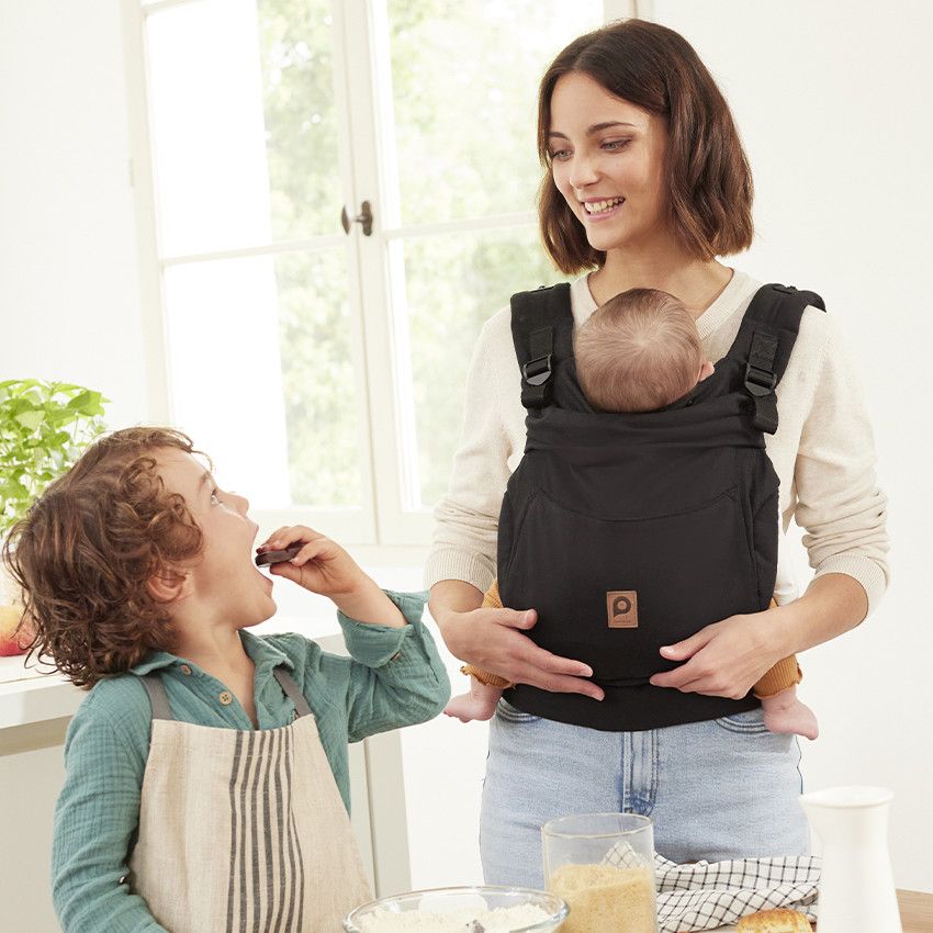 Porte-bébé physiologique préformé évolutif - Ecru