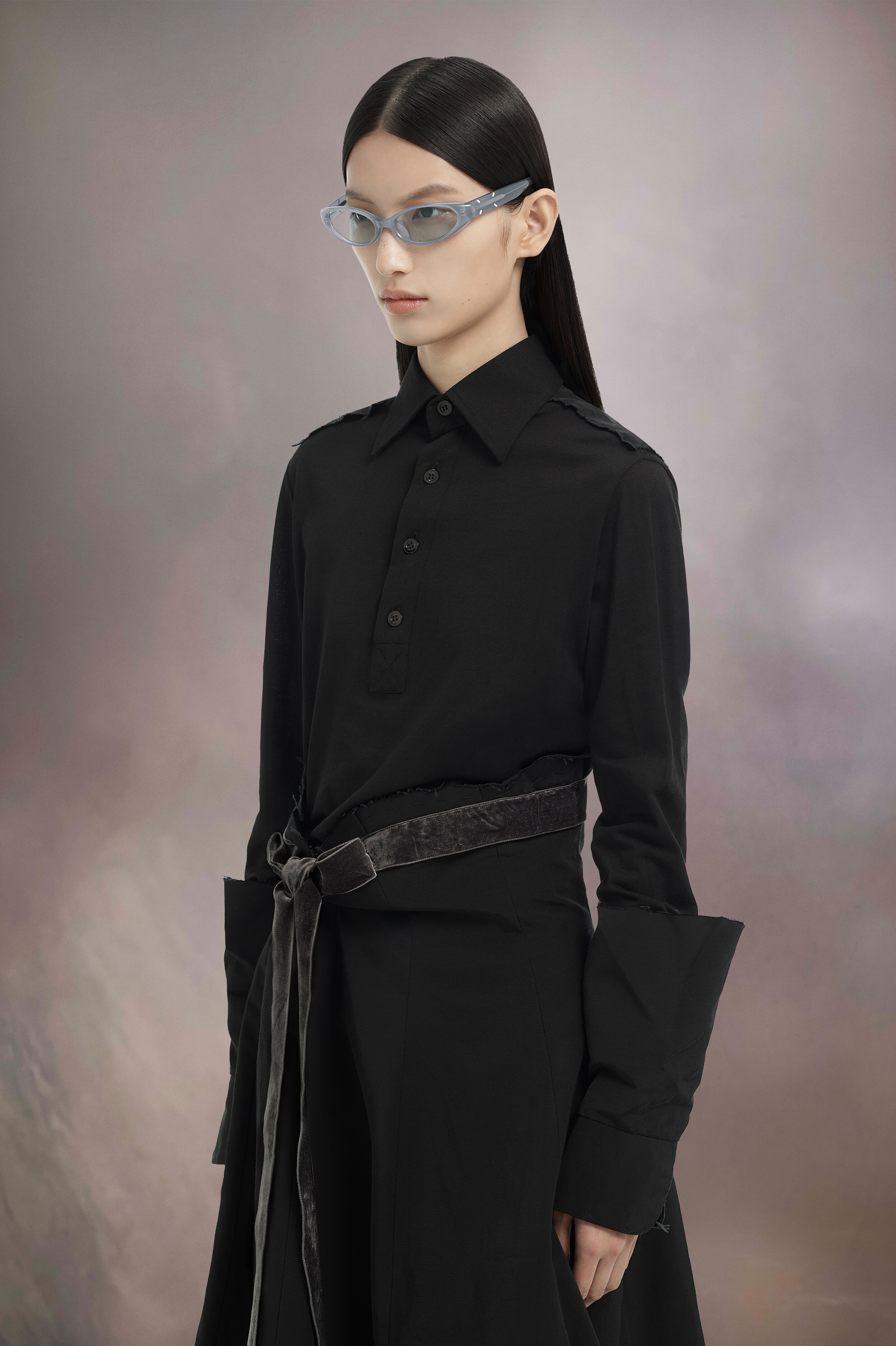 Lunettes de soleil noires cat-eye x Gentle Monster​