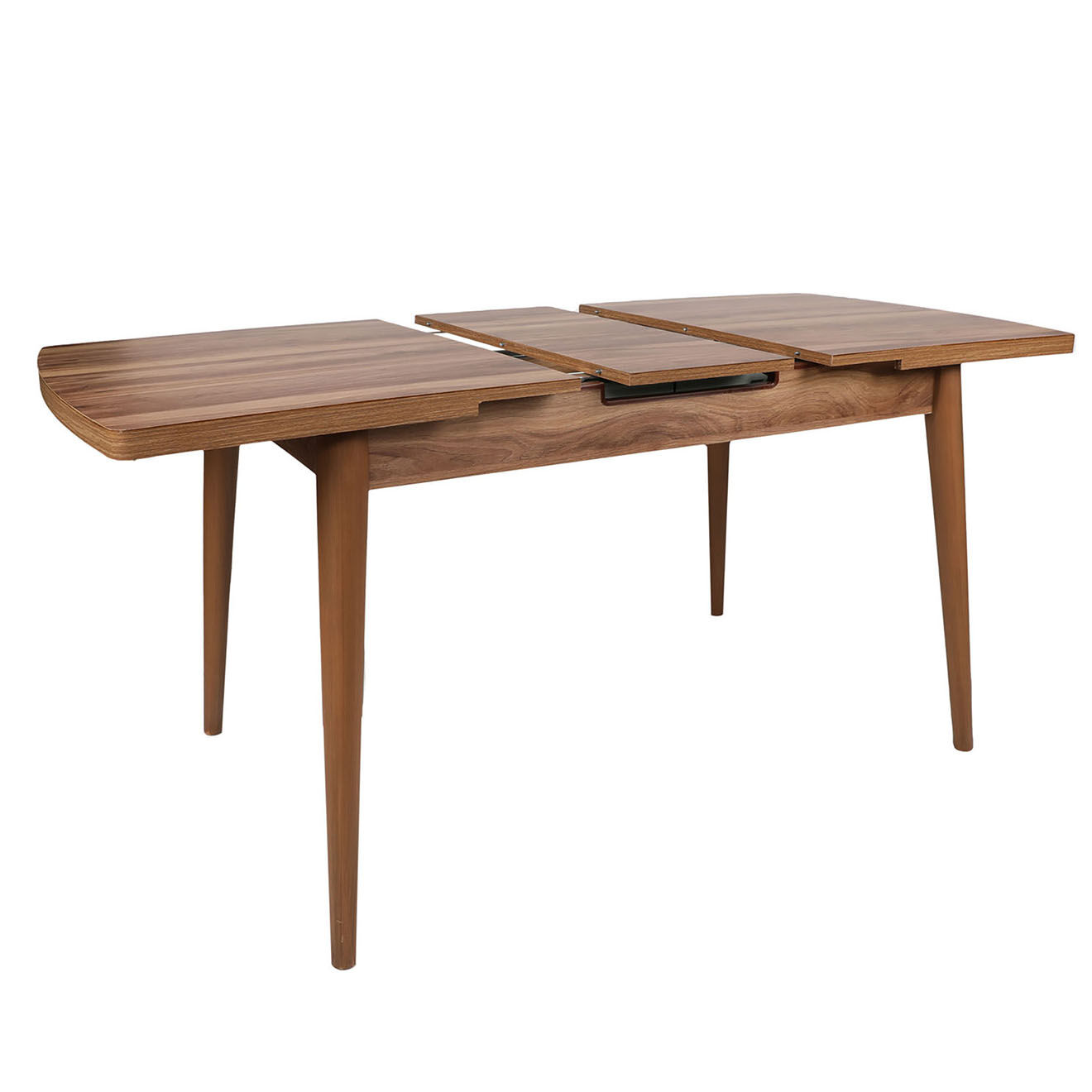 Wooden Art Table à manger Inci marron -130+30x79x80 cm