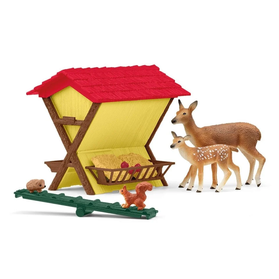 Schleich - Farm World - Fodring af Dyrene i Skoven (42658)
