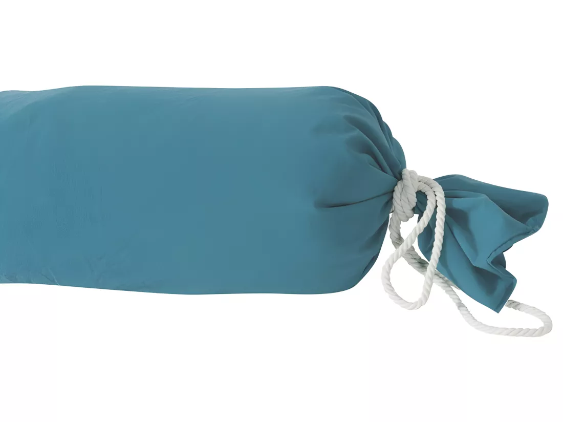 Taie De Traversin Palace Pur Coton Teint Lavé, 63 Fils/cm² Vent Du Sud - Topaze - 43 X 190 Cm