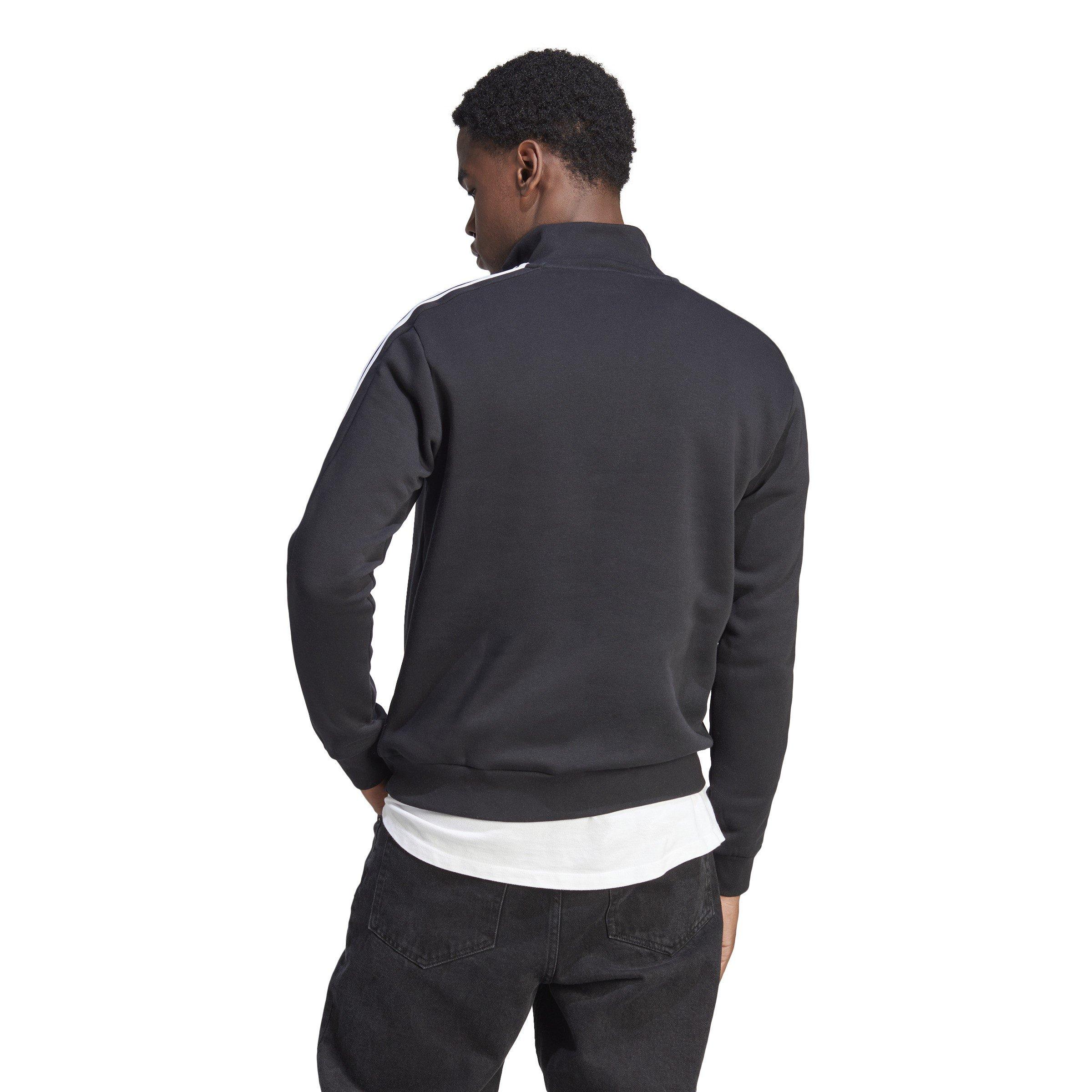 adidas 3 Stripe Zip Top Mens