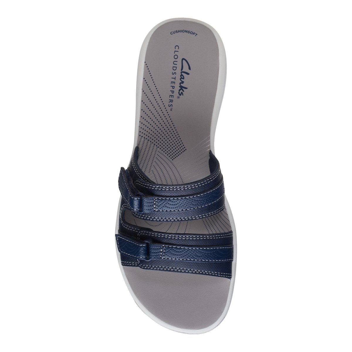 CLARKS-Breeze_piper-Sandales à glissière - Talon plat - Marine