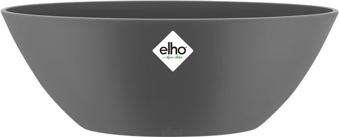 Elho bloempot Brussels antraciet 36 x 16 x 13,1 cm
