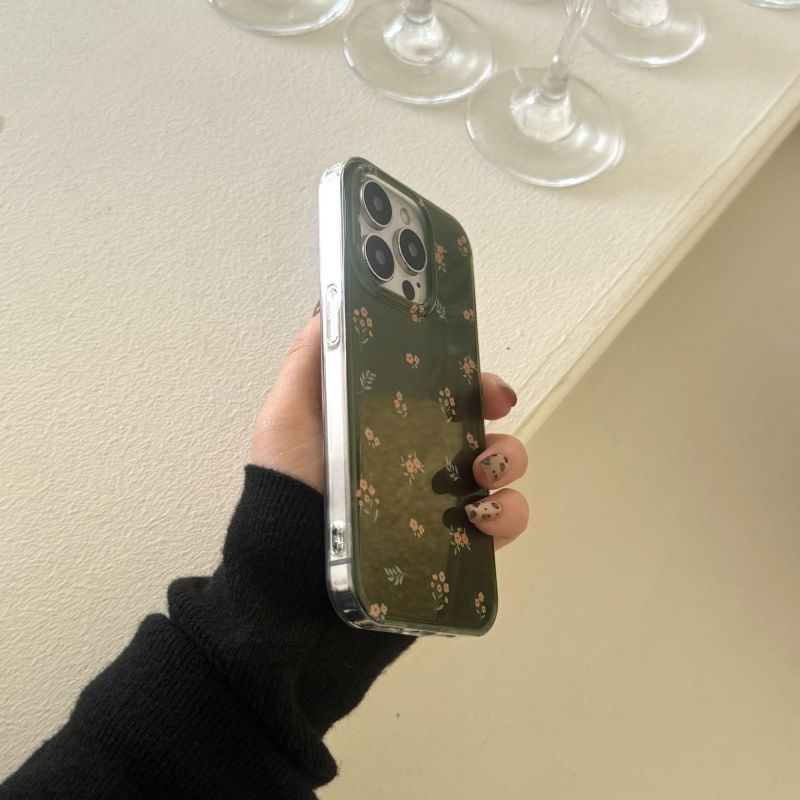 Elliure - Bloemen telefoonhoesje - iPhone 16 Pro Max / 16 Pro / 16 Plus / 16 / 15 Pro Max / 15 Pro / 15 Plus / 15 / 14 Pro Max / 14 Pro / 14 Plus / 14 / 13 Pro Max / 13 Pro / 13 / 13 Mini