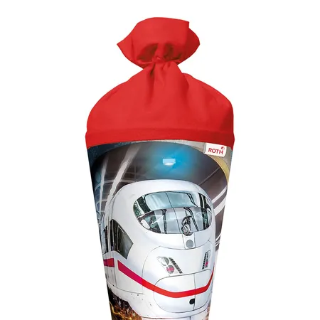 Roth Schultüte Schnellzug mit Filzverschluss, 70 cm, rund