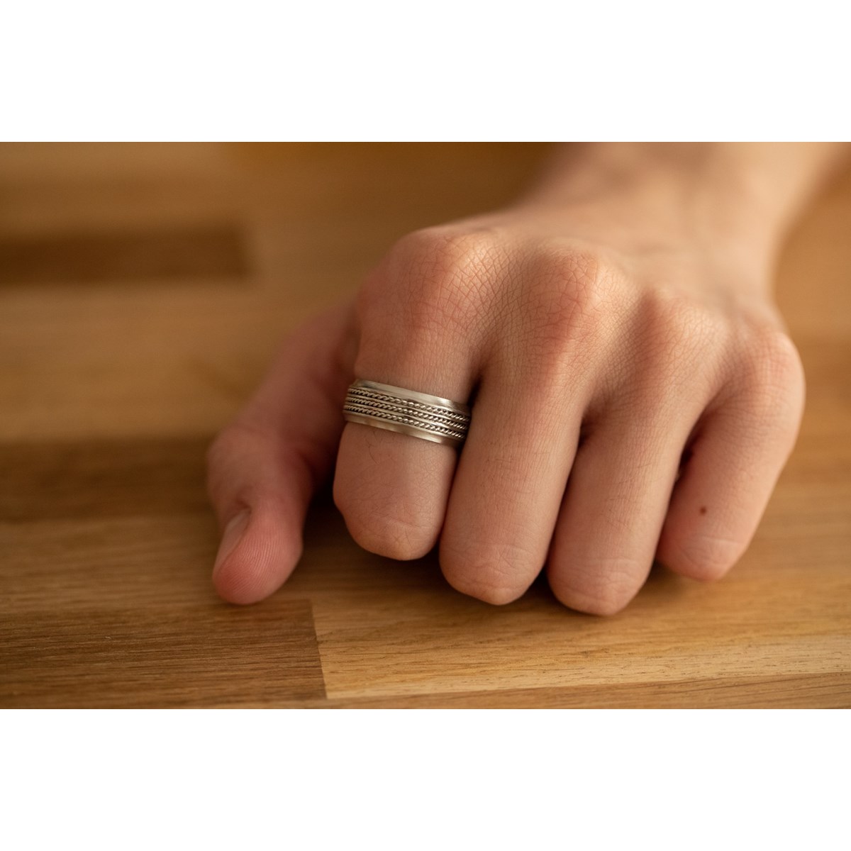 Bague Matt en Acier 316L