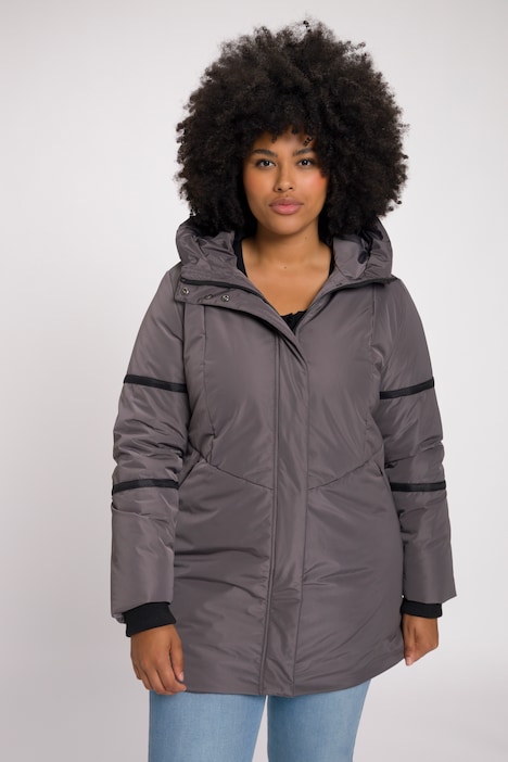 Funktionsjacke, wasserabweisend, Kapuze, Windfang