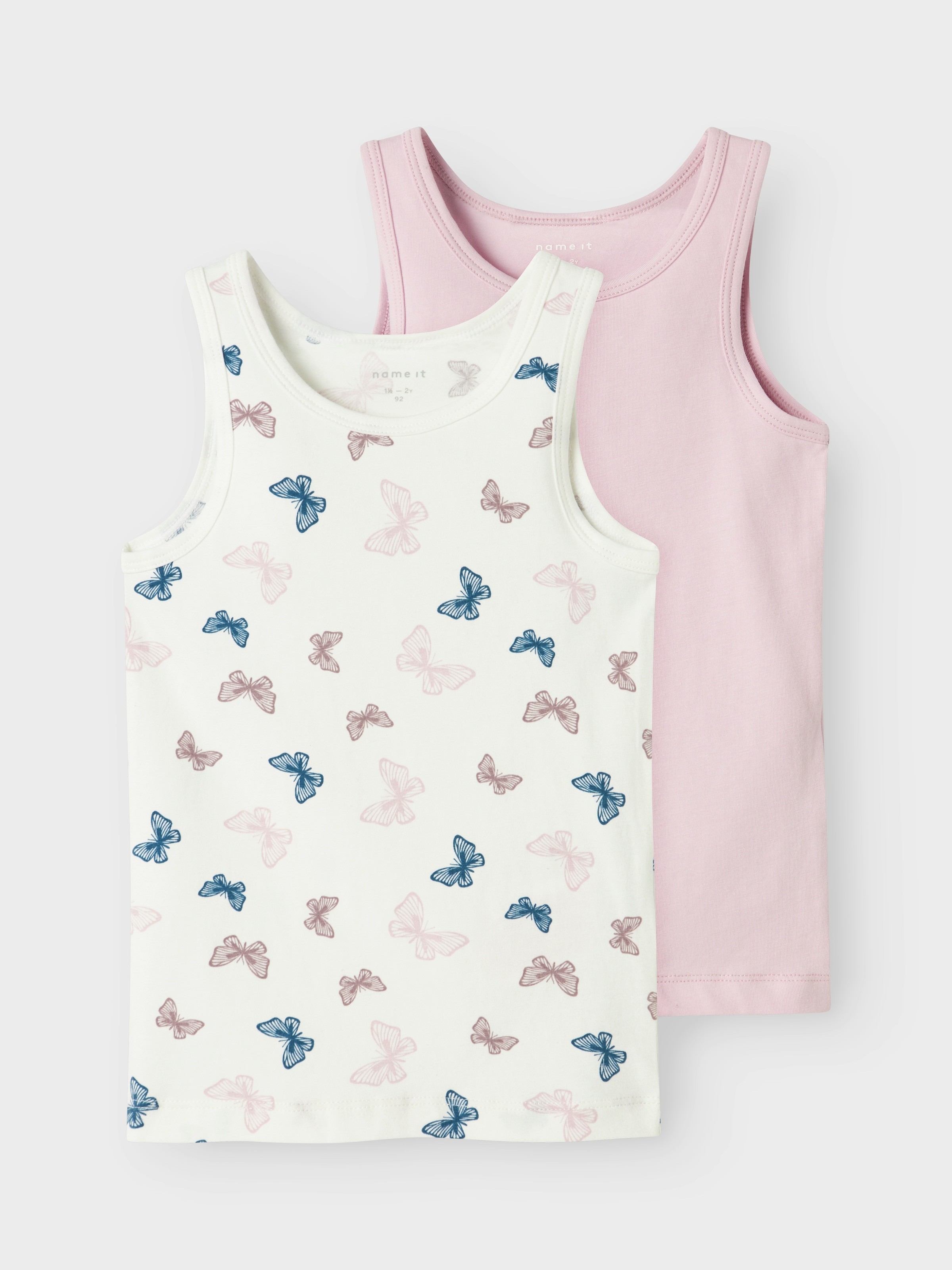 Name It Unterhemd »NMFTANK TOP 2P JET STREAM BUTTERFLY NOOS«, 2 Stk.