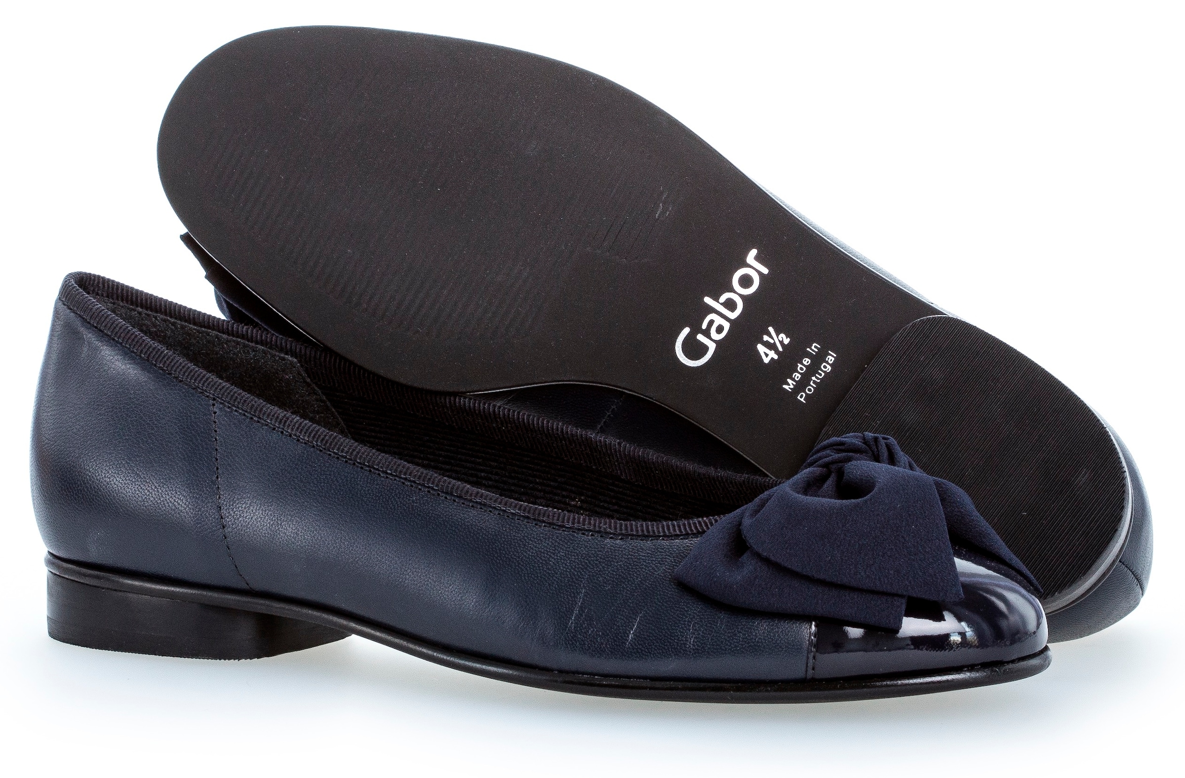 Gabor Ballerina  Flats, Kitten Heel, Festliche Schuhe mit aufwendiger Schleife