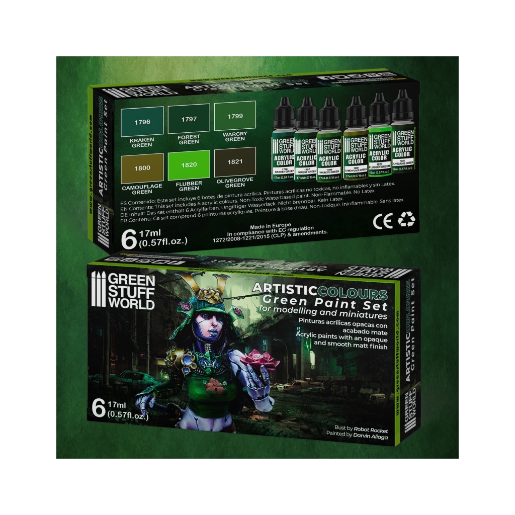 Set de Peintures - Vert