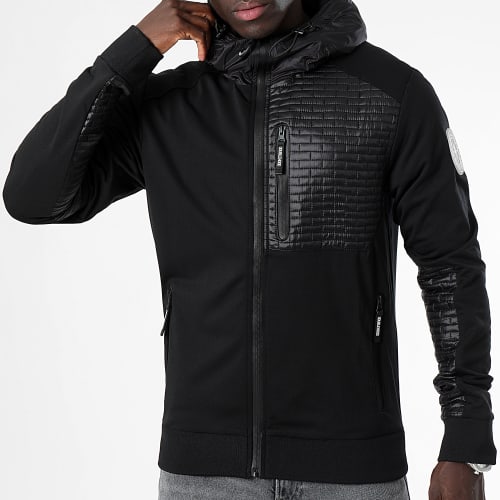 Sweat Capuche Zippé Capuche Lehman Noir