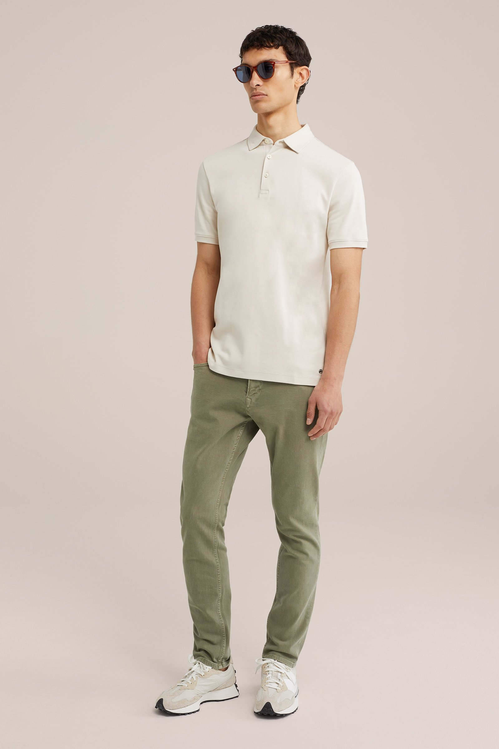 ultra soft polo WE Fashion Beige