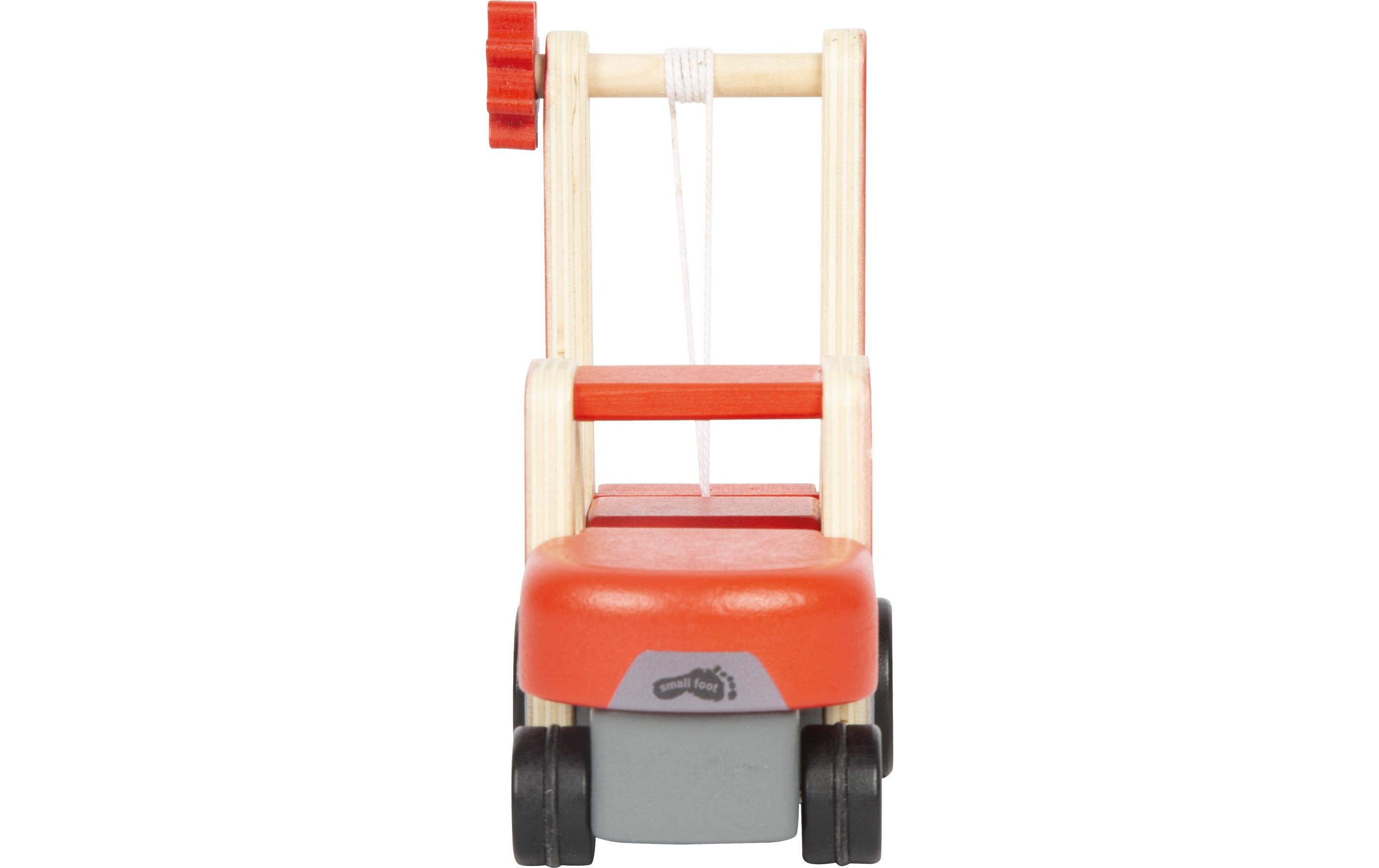 Gabelstapler mit PaletteStabiler Holz-Gabelstapler zum Spielen mit beweglicher Palette