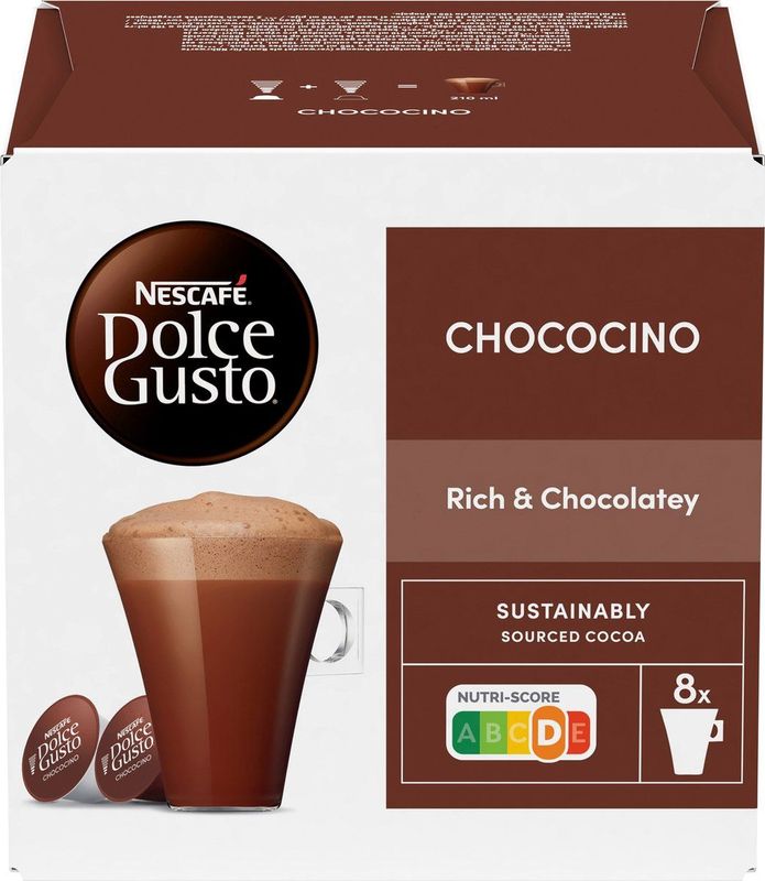 Nescafé Dolce Gusto Chococino - Chocolademelk - 48 Koffiecups Voor 24 Koppen Koffie