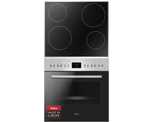 Amica ovenset met inductiekookplaat en boosterfunctie EHI 935 611 E, bruikbare inhoud 65 l