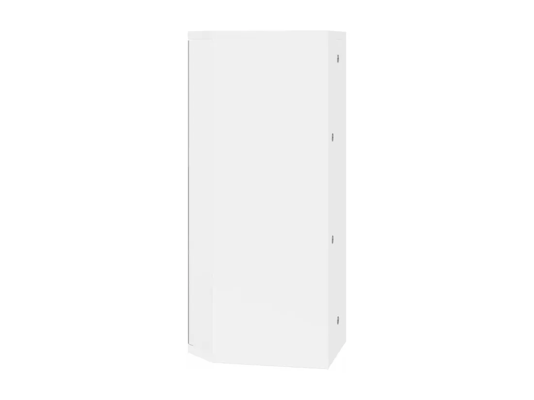 Armoire de bain à miroir d'angle blanc 30x24x60 cm