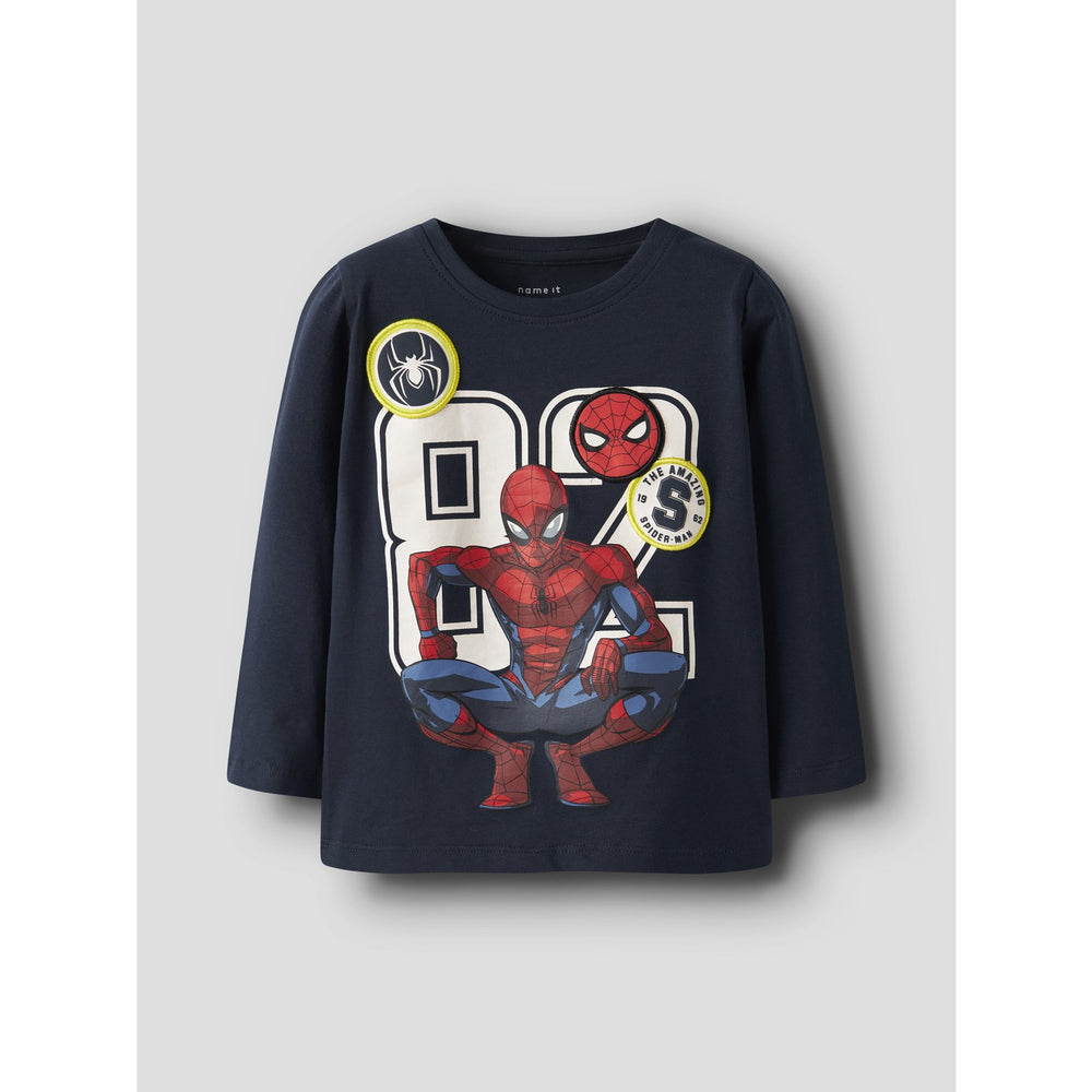Køb Name It Navy Blazer Nmmdeep Spider Ls Nreg Top Box Noos Mar