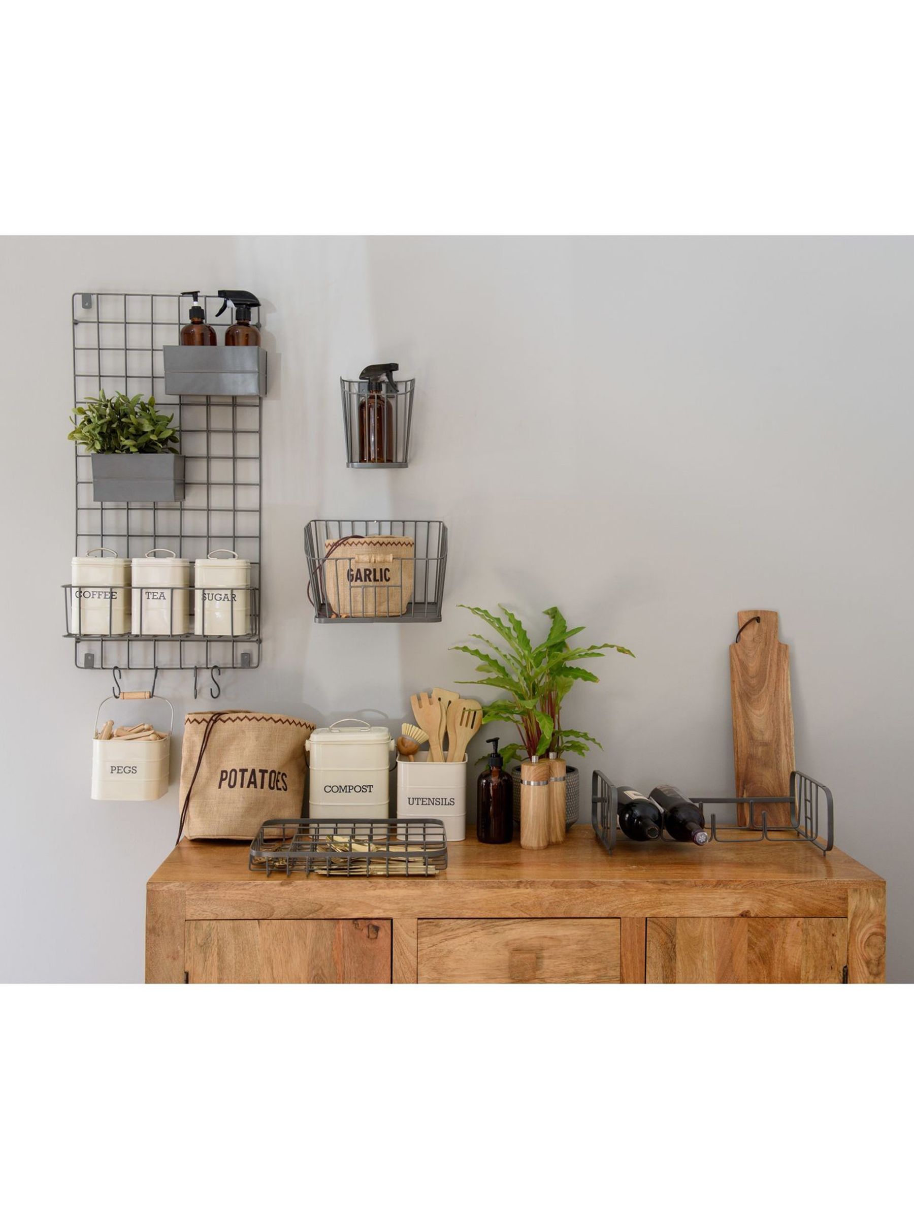 Kitchencraft Vintage Style Stackable Metal Wine Rack