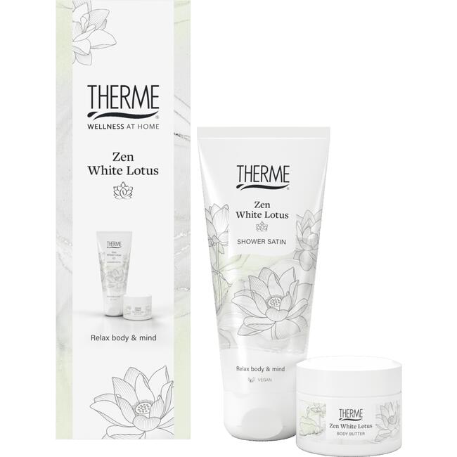 Therme Zen White Lotus Shower Satin 200ml + Body Butter 75g Geschenkset