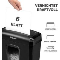 Destructeur de documents Powershred 6M, noir