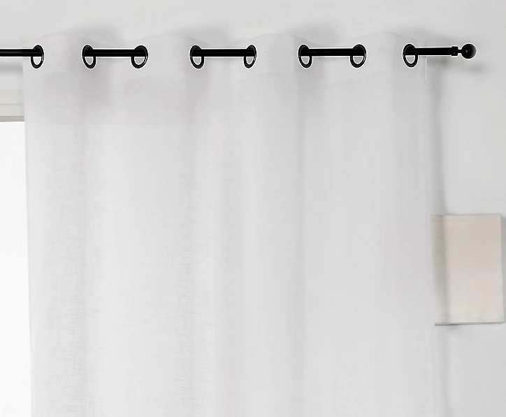 Voilage Véronica l.140 x H.240 cm blanc