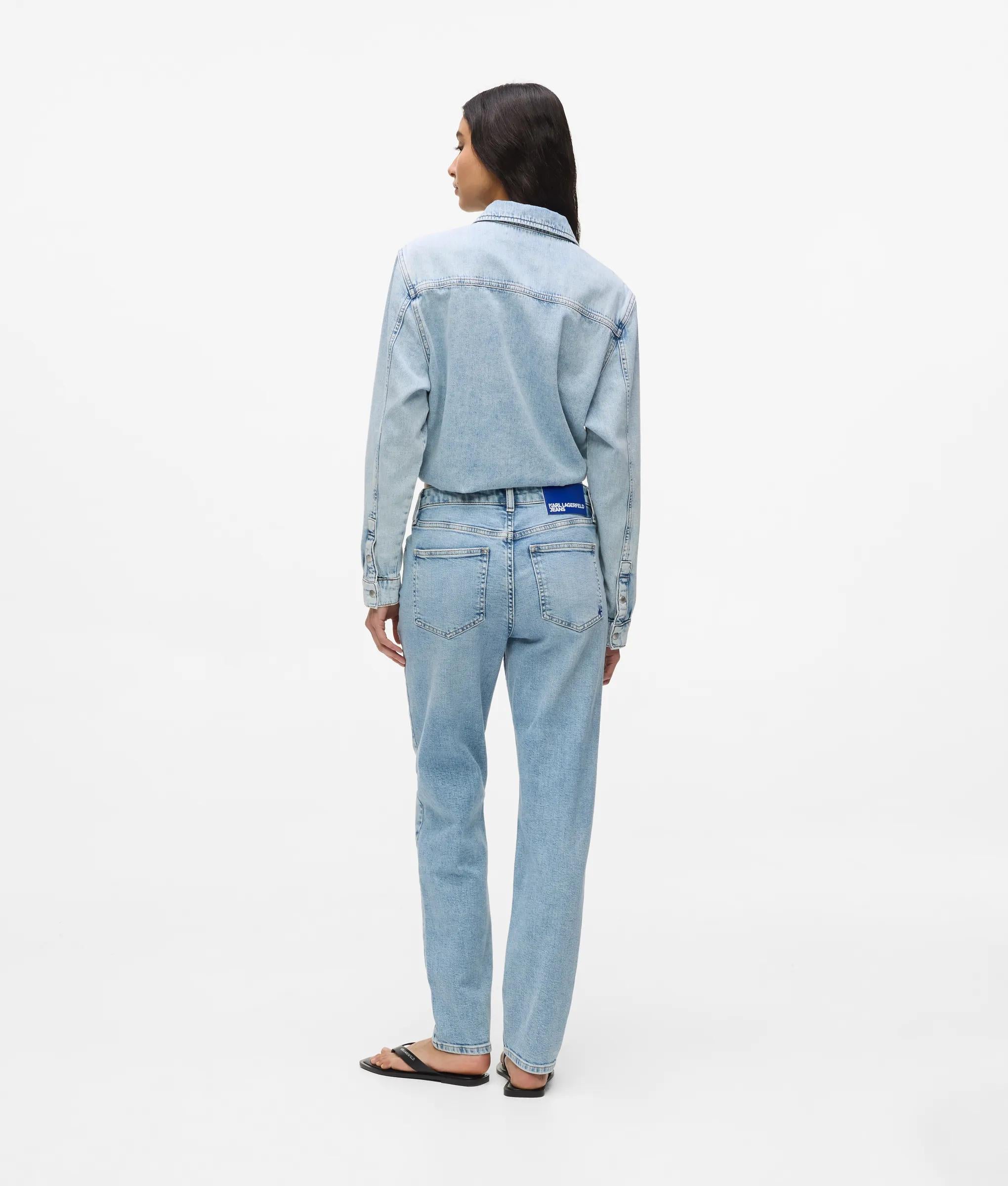 Lichtblauwe mom jeans