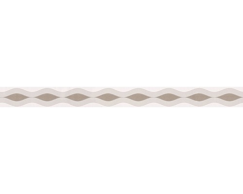 Rand 2822-24 Alleen Randen 9 zelfklevend golfpatroon beige-bruin 5 m x 5 cm