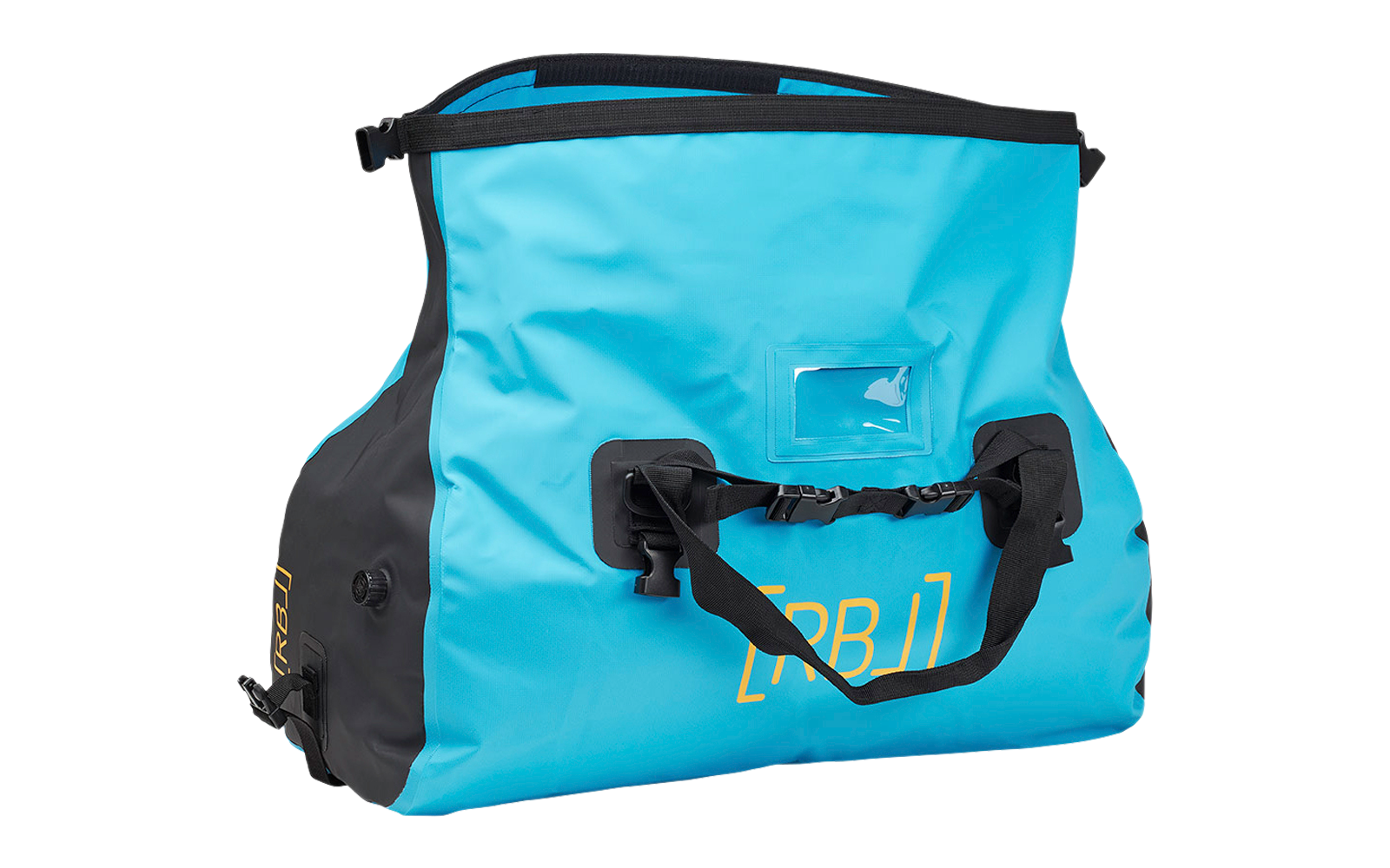 Rebel Outdoor Duffelbag / Wochenendtasche wasserdicht mit Roll-Top Verschluss 40 Liter blau