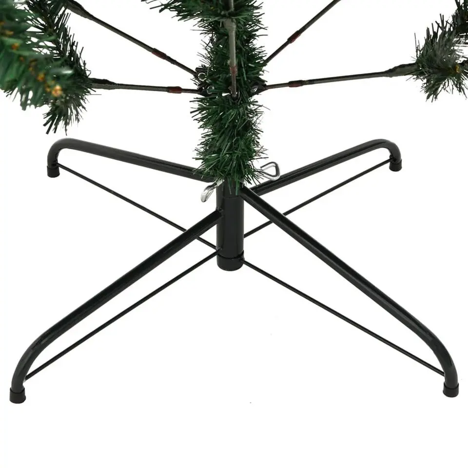 vidaXL - Gescharnierde Kunstkerstboom - Groen - 210 cm