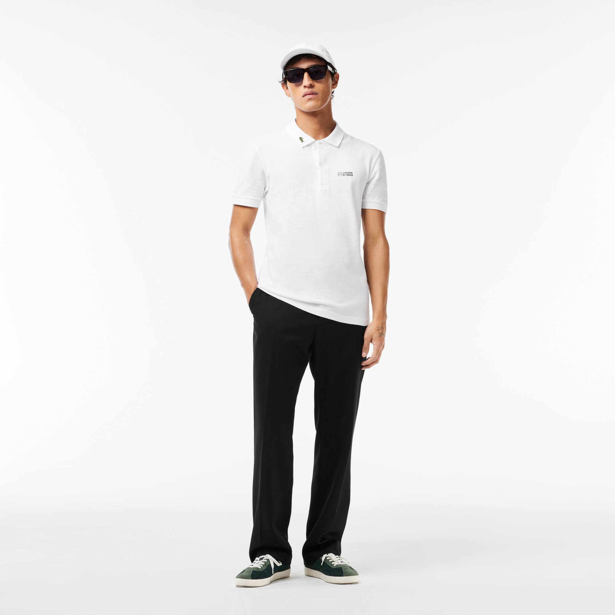 Polo classique Champs-Élysées Manches Courtes - Blanc - Lacoste - Homme