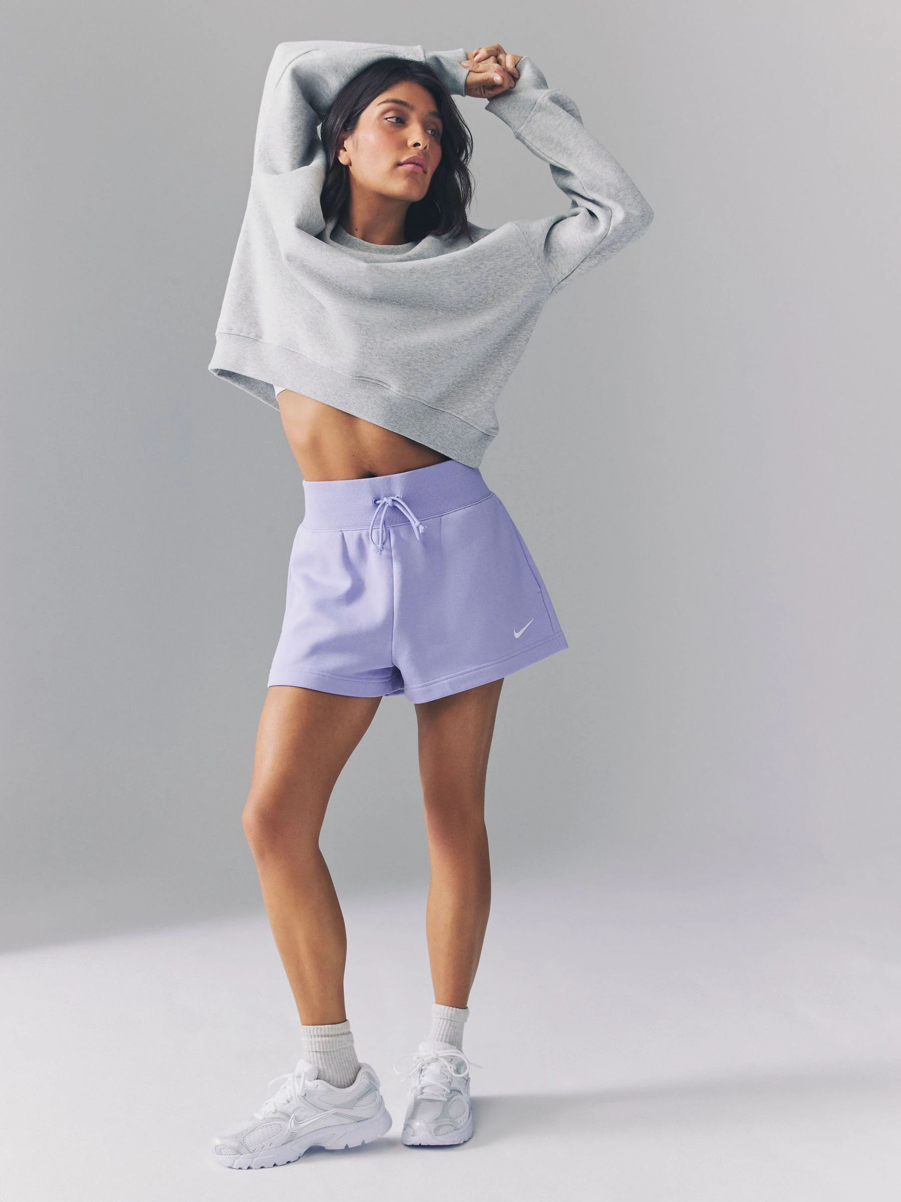 Nike Sportswear Phoenix fleeceshorts met hoge taille en ruimvallende pasvorm