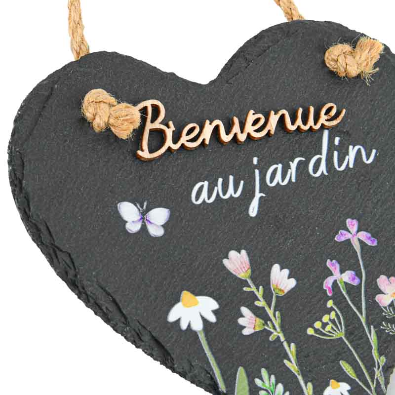 Décoration à suspendre 'Bienvenue au jardin'