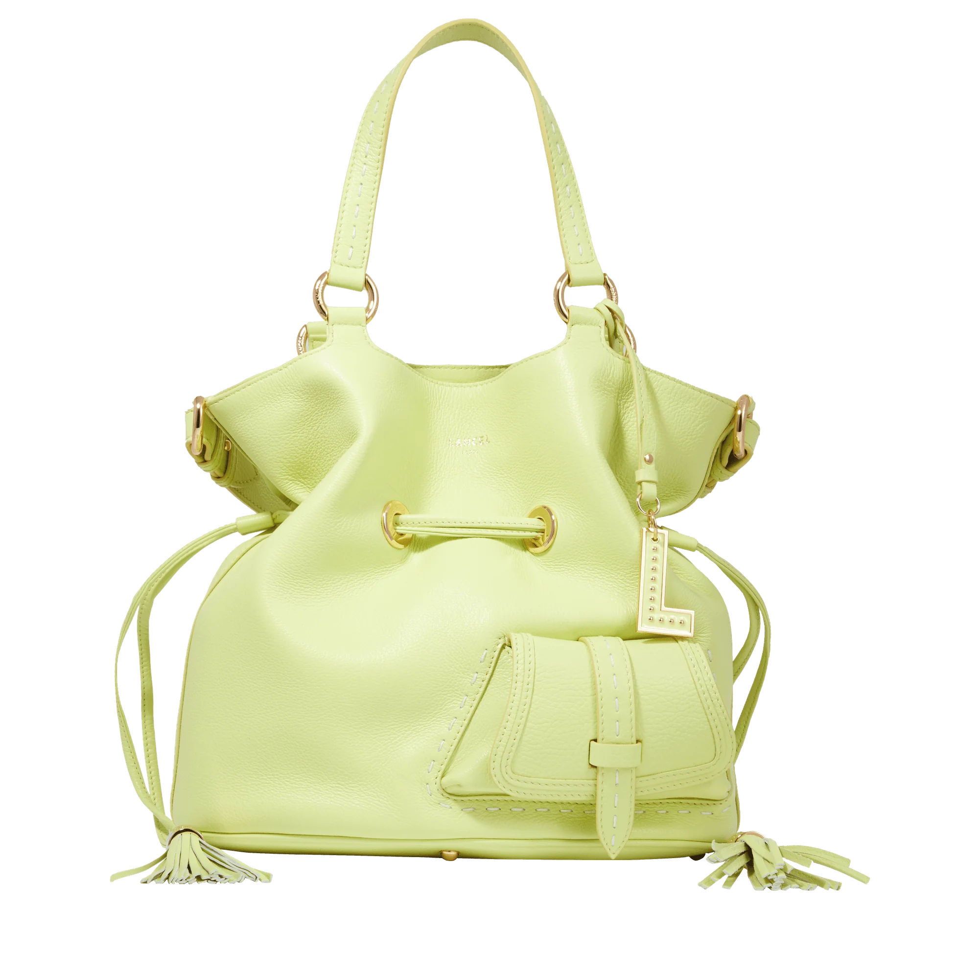 M bucket bag Premier Flirt de Lancel-Citron Vert