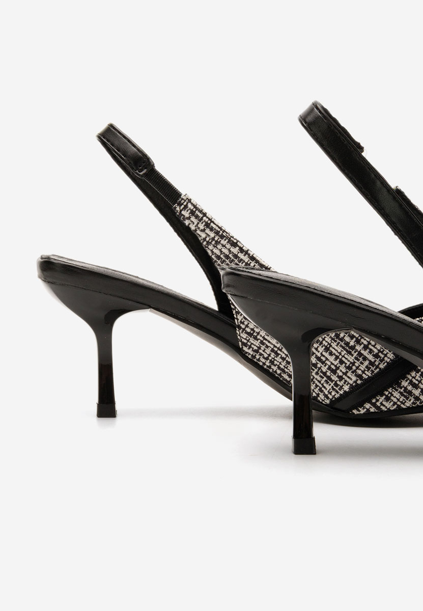 Chaussures slingback noirs Vivyana