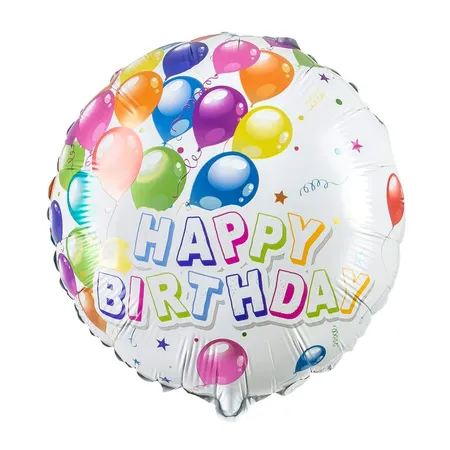 Idena Folienballon Happy Birthday 45 cm