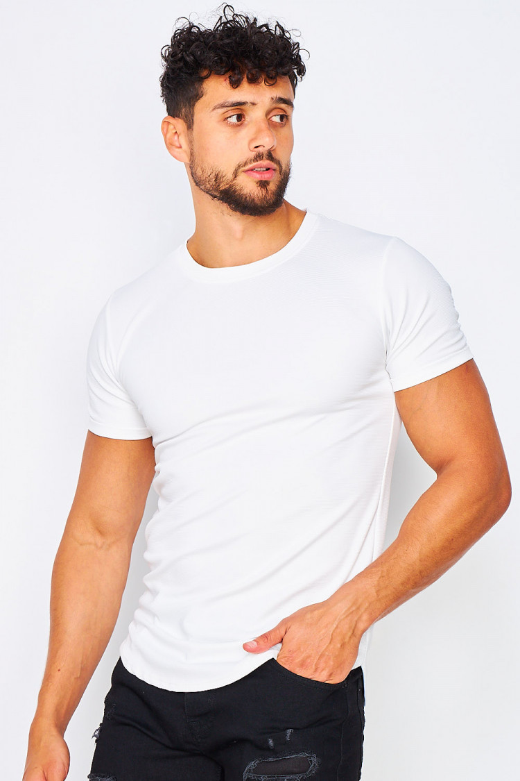 T-shirt blanc uni