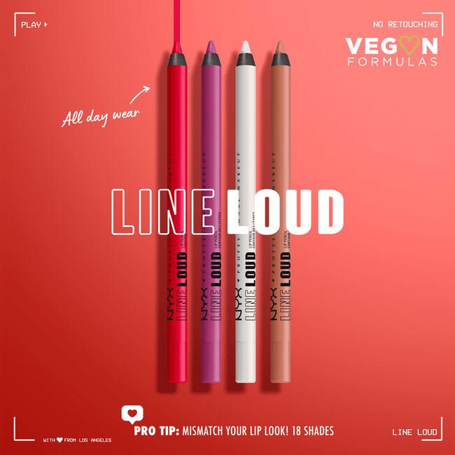 NYX Professional Makeup Line Loud Lip Liner 07 Total Baller