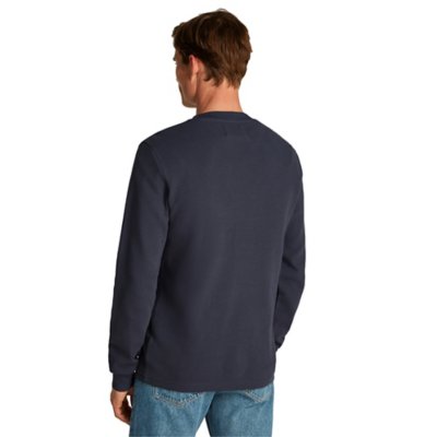 Tee-shirt à manches longues homme Woven Label Waffle CALVIN KLEIN