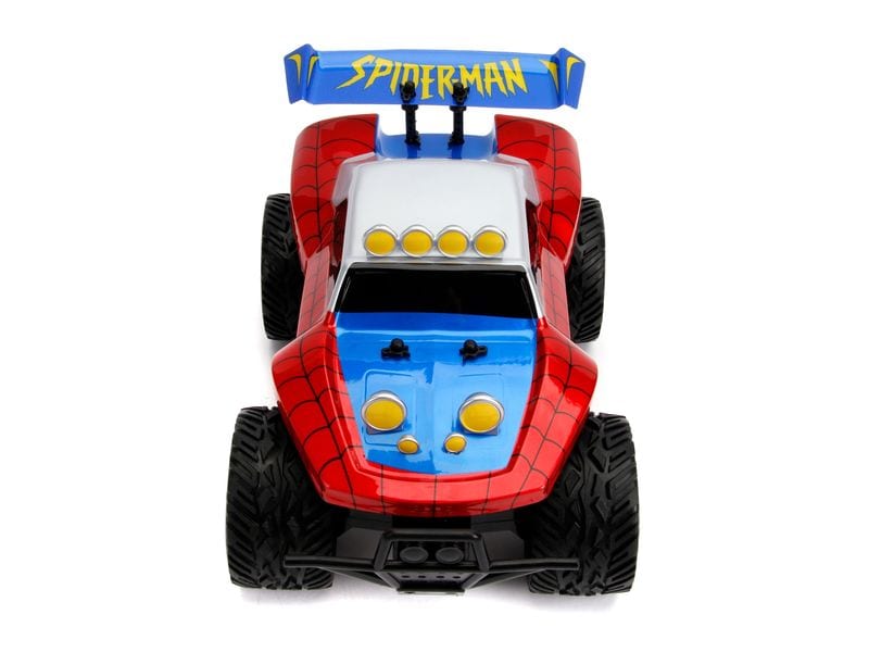 Jada Toys RC Spider-Man Buggy RTR, 1:14 Ferngesteuerter Buggy im Marvel Spider-Man Design