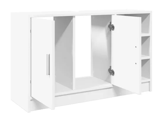 Armoire d'évier blanc 90x29x55 cm bois d'ingénierie