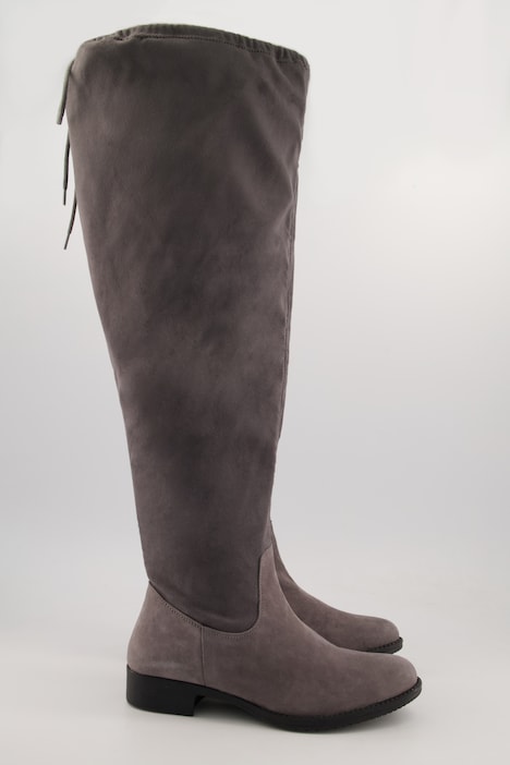 Overknee-Stiefel, Bindeband, Reißverschluss, Weite H