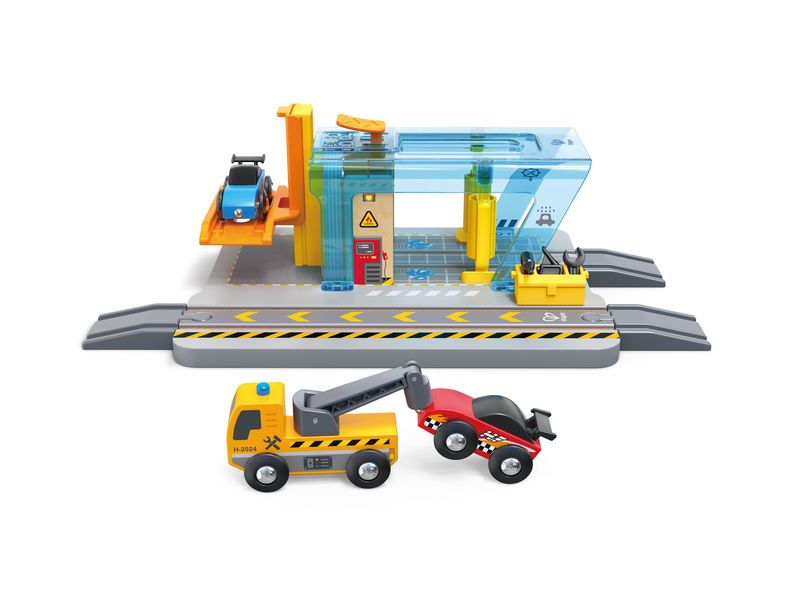 Hape Reparatur- und Waschstation Perfekt für kleine Auto-Fans