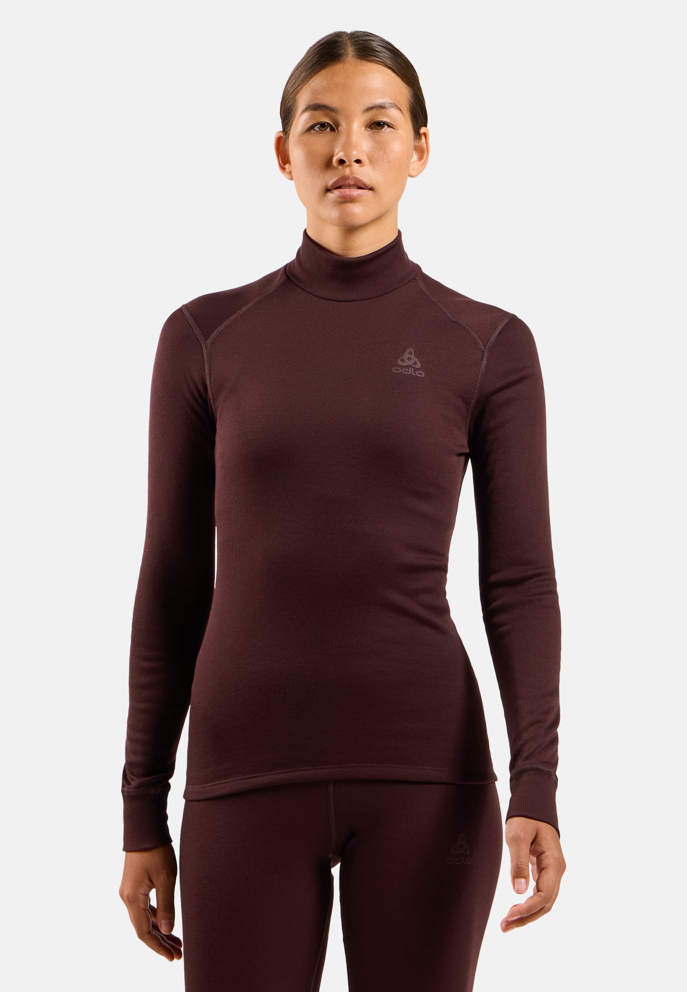 Active Warm Base Layer mit Rollkragen in fudge