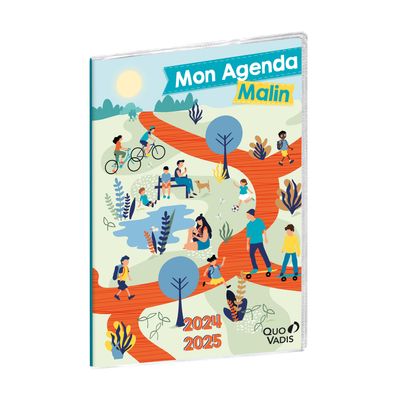 Mon Agenda Malin - 1 semaine sur 2 pages - 21 x 29,7 cm - Quo Vadis