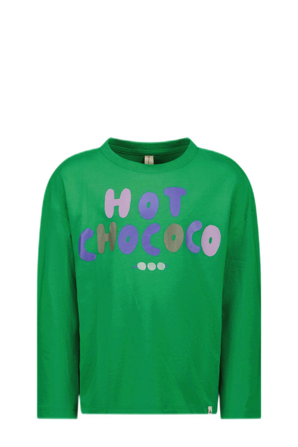 The New Chapter longsleeve met printopdruk groen