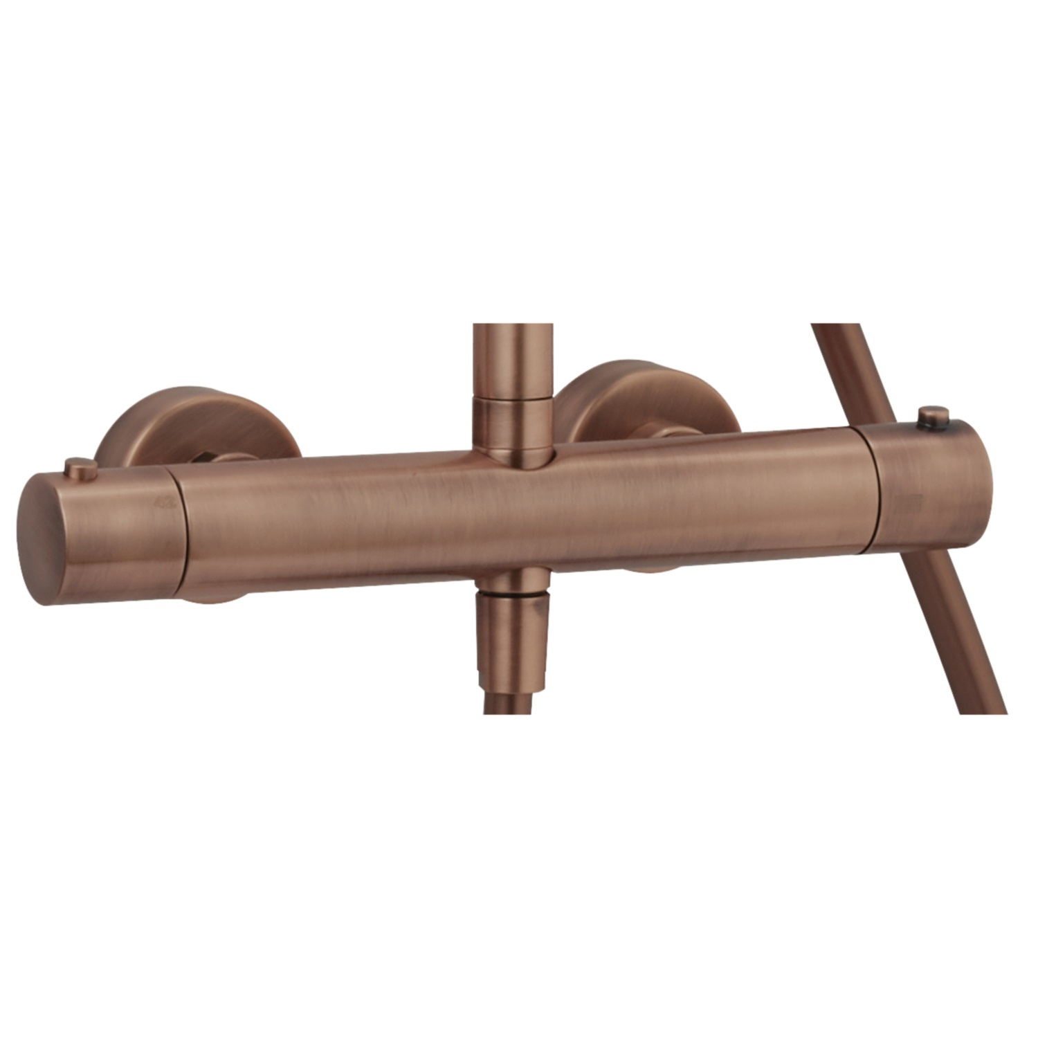 Salenzi Giro opbouw regendouche thermostatisch 30cm met 3 standen handdouche geborsteld koper