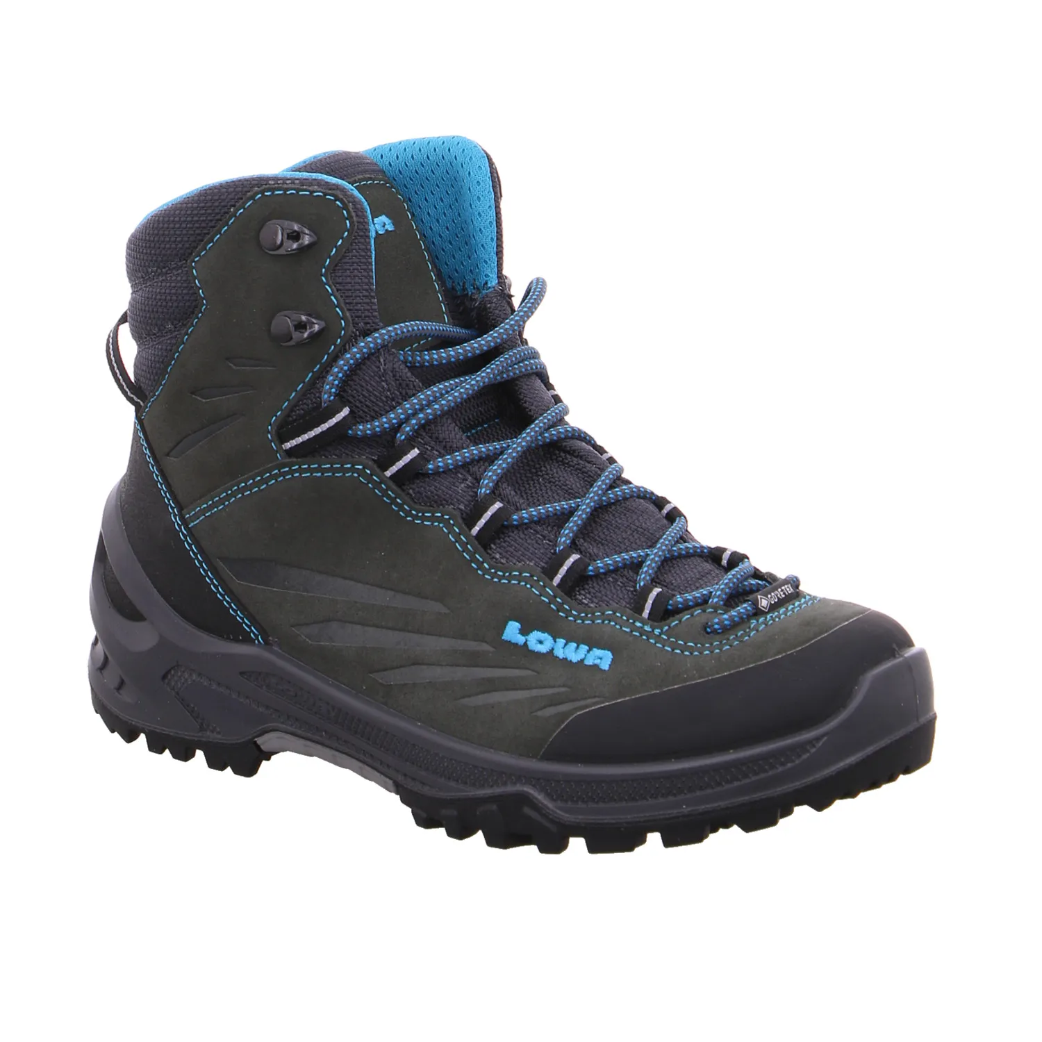 LOWA Kinder-Wanderschuhe Anthrazit Textil